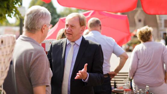 Ingo Gädechens - immer im Wahlkreis unterwegs.