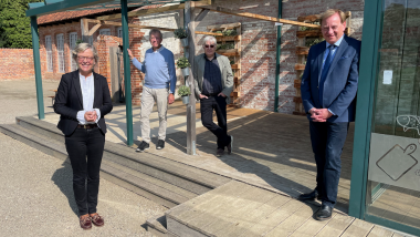 v.l.n.r. Brigitta Herrmann, Burkhard Beck-Broichsitter, Jörg Schumacher &amp; Ingo Gädechens